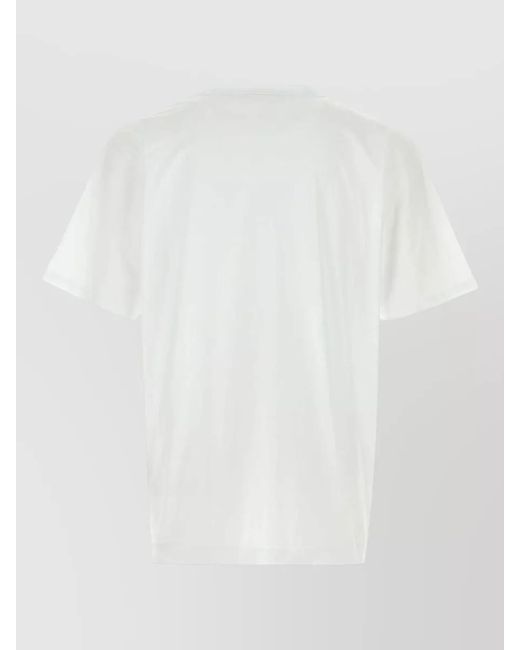 Dries Van Noten White Cotton T-Shirt for men