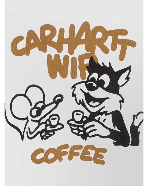 Carhartt White Coffee Break Organic Cotton Jersey T Shirt for men