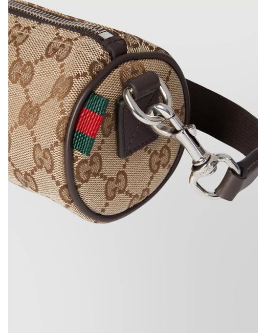Gucci Natural Canvas Mini Cylinder Shoulder Bag for men