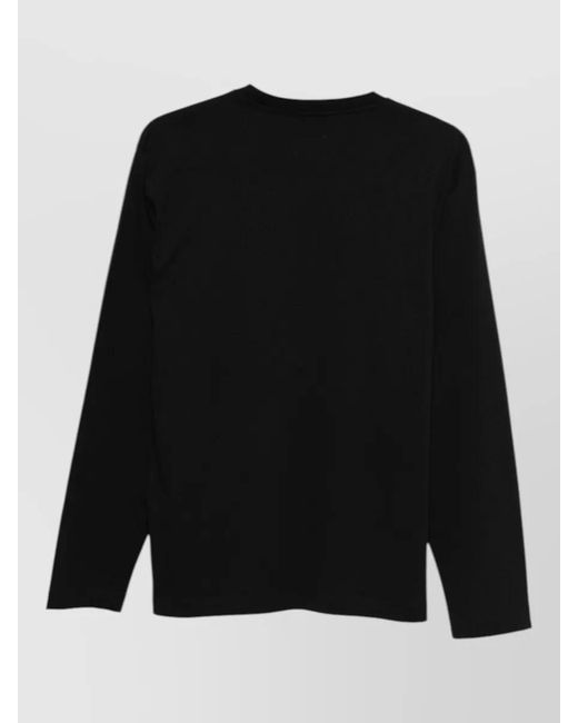 Emporio Armani Black Cotton Logo-Print T-Shirt for men