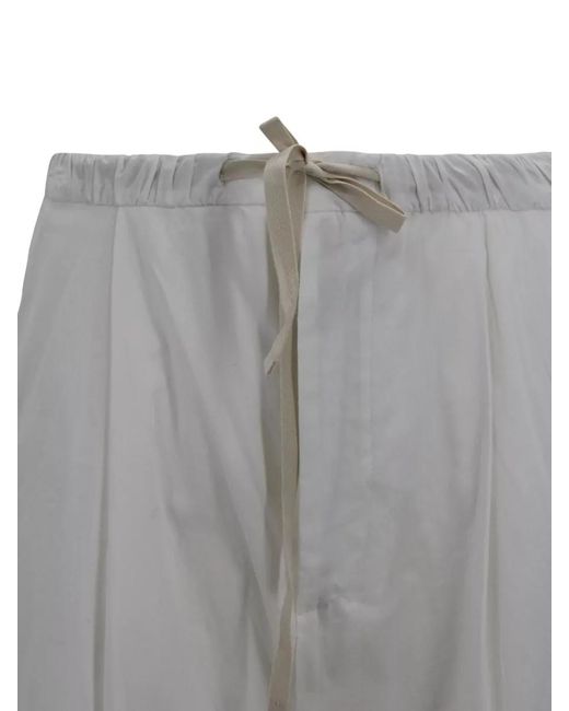 Soeur White Hugues Drawstring Wide Leg Relaxed Trousers