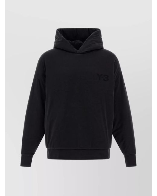 Y-3 Blue Padded Hoodie for men