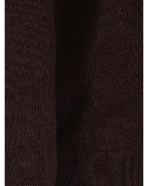 Ballantyne Black Cashmere Crew Neck Long Sleeve Sweater for men