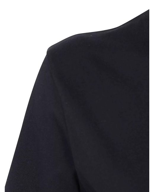 Filippa K Blue Mock Neck T-Shirt