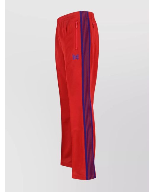 Needles Red Straight Track Pants for men