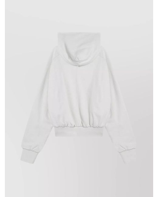Entire studios White Cotton Hoodie for men