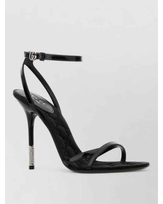 Gucci Multicolor Leather Sandals Open Toe Ankle Strap