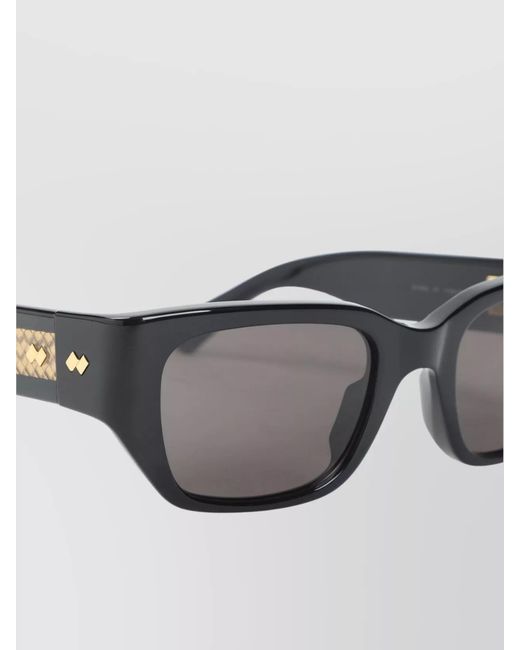 Bottega Veneta Gray Square Sunglasses