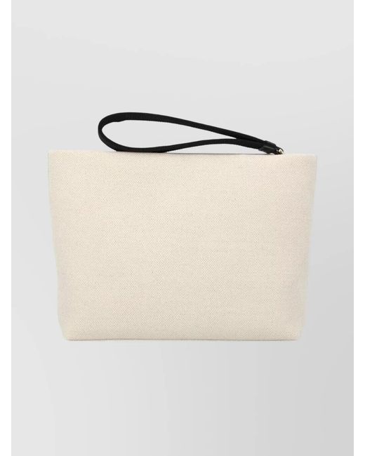 Givenchy Natural Na Canvas Clutch Bag