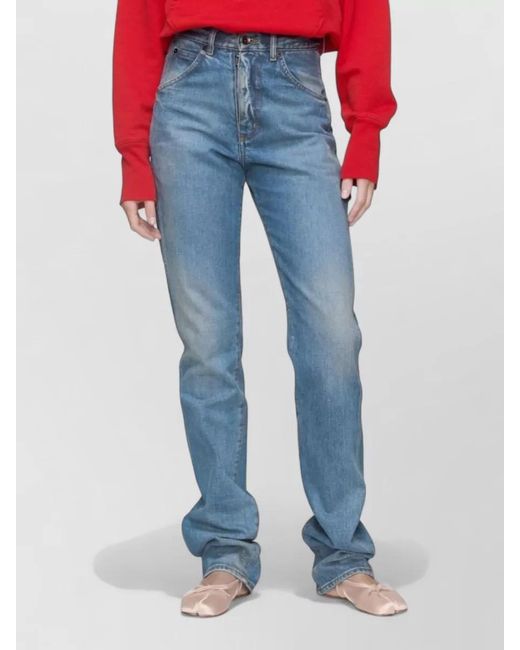 Maison Margiela Blue Faded Straight-Leg Denim Jeans
