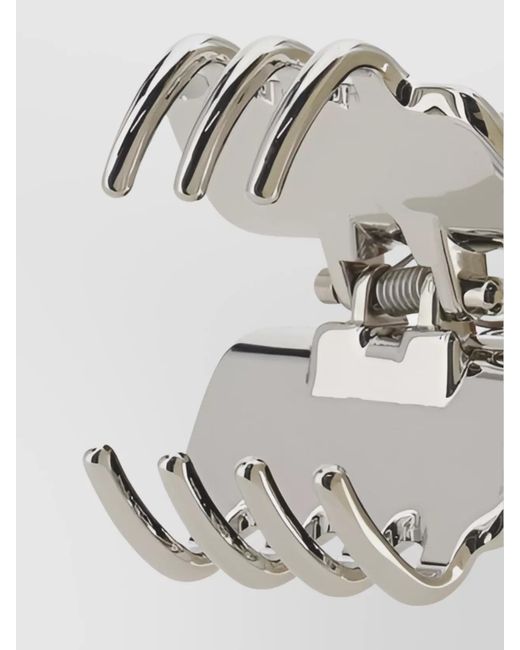 Prada Gray Brass Hair Clip