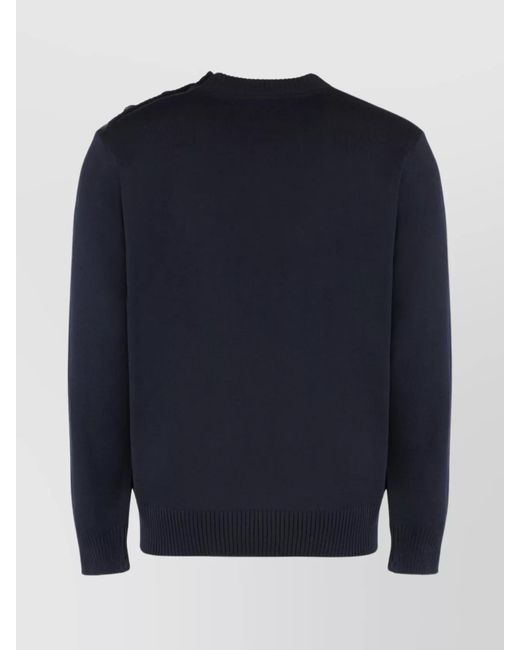 Paul & Shark Blue Virgin Wool Crew-Neck Sweater for men