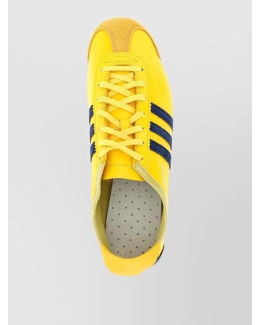 Adidas Originals Yellow Leather Italia 60S Lace-Up Sneakers