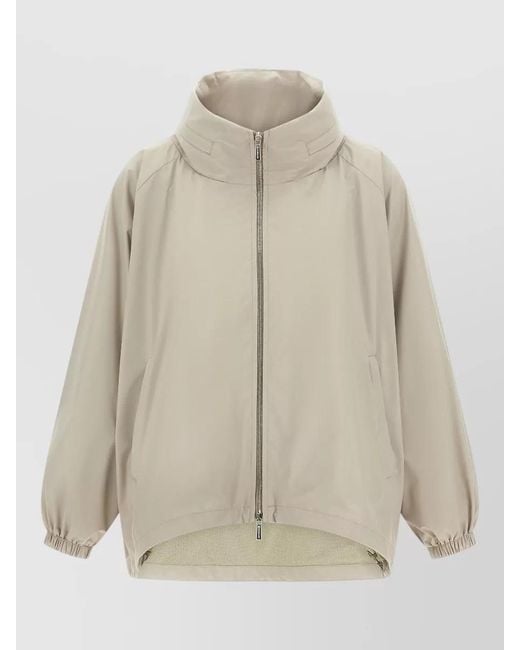 Moorer Natural Lehua Jacket Acqua Collection High Collar