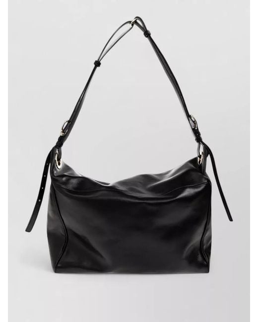 Furla Black Ginevra Large Shoulder Bag Adjustable Strap