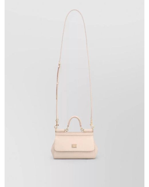 Dolce & Gabbana Natural Mini Bag Detachable Strap Top Handle
