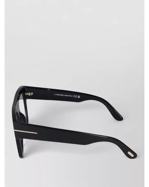 Tom Ford Black Sunglasses Ft0847 Square Frame Lightweight Design