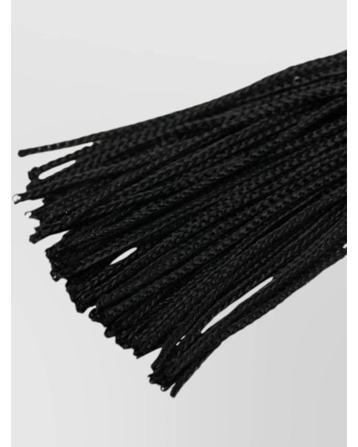 Forte_forte Black Tassel Earrings Tone Hardware