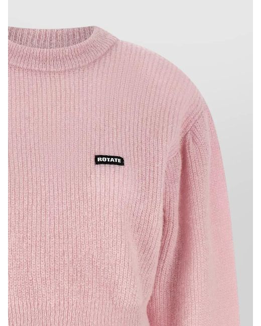 ROTATE BIRGER CHRISTENSEN Pink Alpaca Wool Jumper