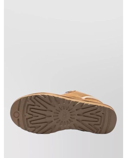Ugg Brown Ankle Sneakers Pull Tab Rubber Sole