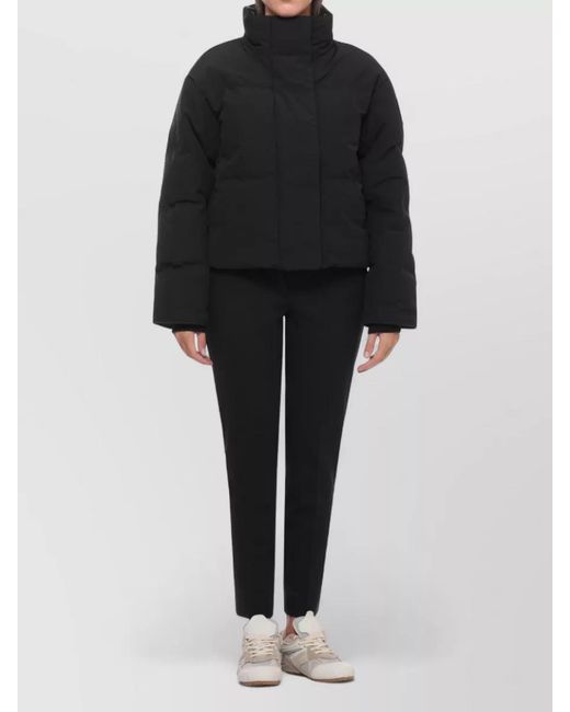 Canada Goose Black Cropped Puffer Parka Coat