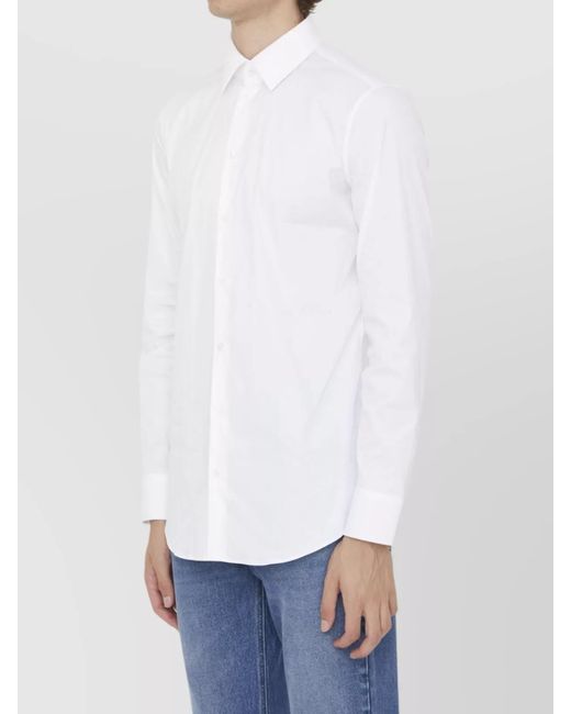 Gucci White Cotton Poplin Regular-Fit Shirt for men