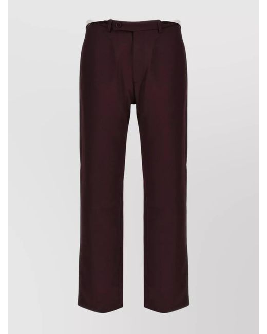 Martine Rose Purple Tailored Straight-Leg Trousers for men