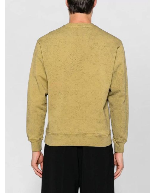 C P Company Natural Crew Neck Sweatshirt Long Sleeve Ribbed Edges for men