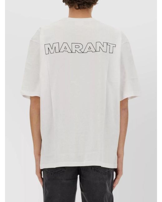 Isabel Marant White Cotton T-Shirt for men