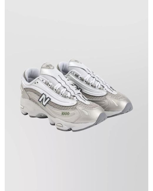 New Balance Metallic Leather Low-Top Sneakers for men