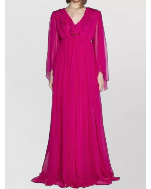 Gucci Pink Silk Maxi Dress