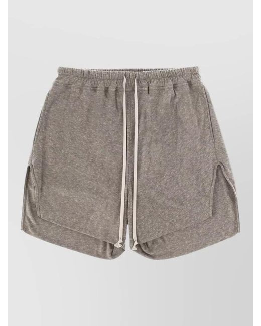 Rick Owens Gray Deck Shorts for men