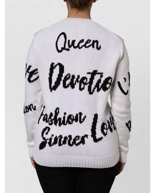 Dolce & Gabbana Gray Wool Knit Crew Neck Pullover Sweater