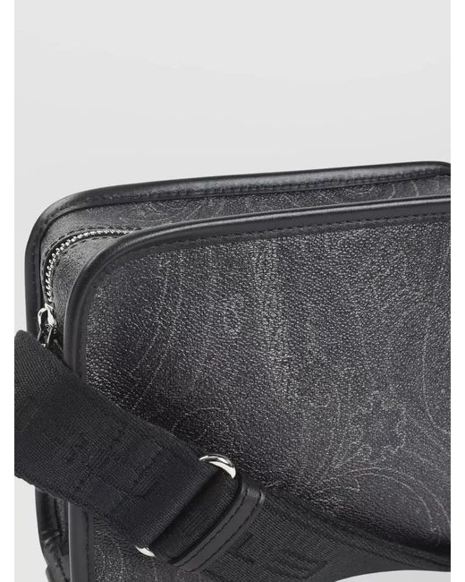 Etro White Printed Crossbody Messenger Bag for men