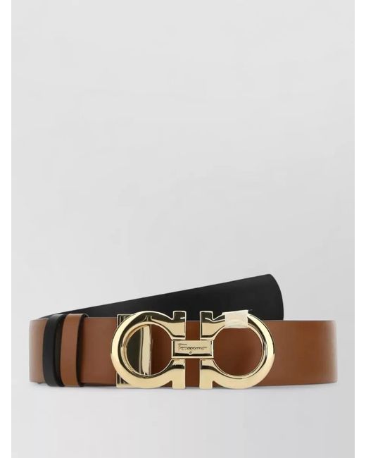 Ferragamo Multicolor Adjustable Reversible Belt Refined Design