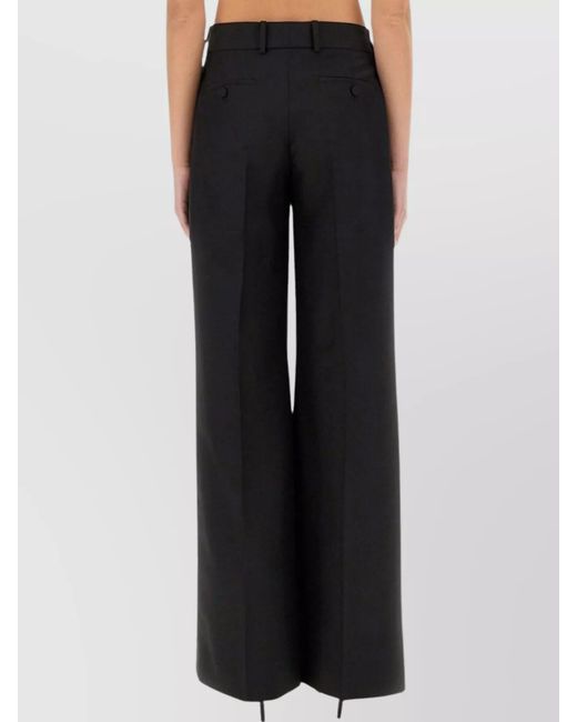 McQueen Black Trousers With Stripes On The Side