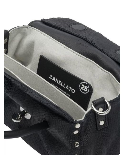 Zanellato Black Leather Shoulder Bag