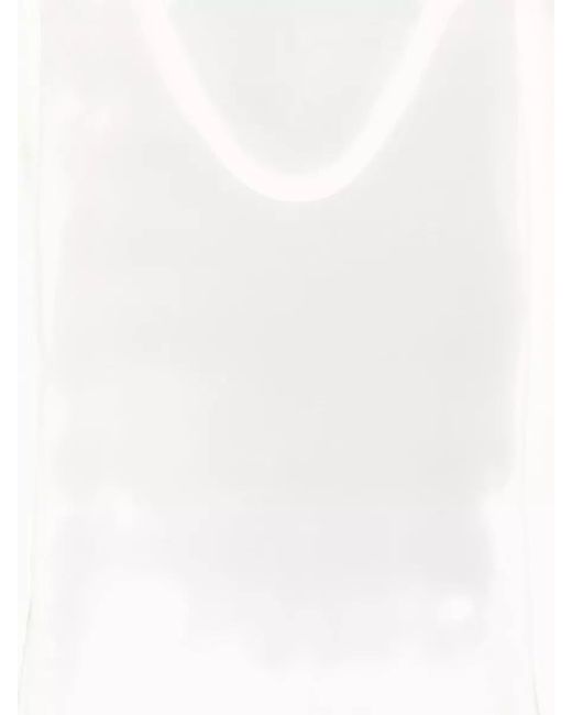 Lisa Yang White Amalea Cashmere Cotton Long Sleeve Sweater