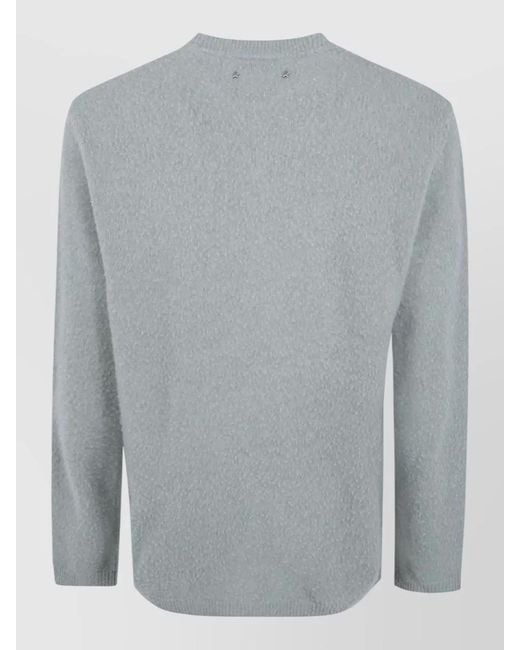 Golden Goose Deluxe Brand Gray Wool Regular-Fit Crew-Neck Knit T-Shirt for men