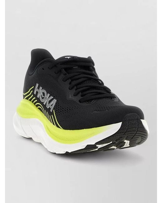 Hoka One One Green Clifton 11 Running Sneakers Breathable Performance for men