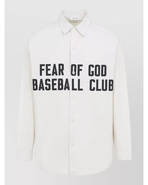 Fear Of God Multicolor Printed Long Sleeve Shirt Button Down Collar for men