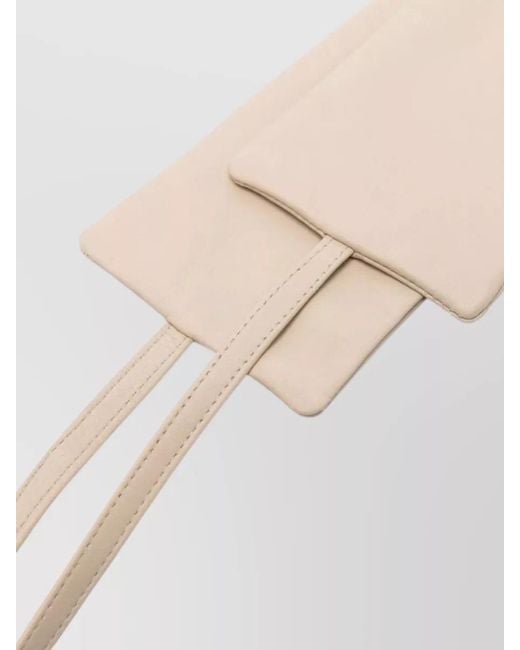 FURLING BY GIANI White Geisha Tie High Waist Wrap Leather Belt