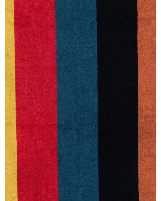 Paul Smith Blue Striped Artist Rectangular Scarf for men