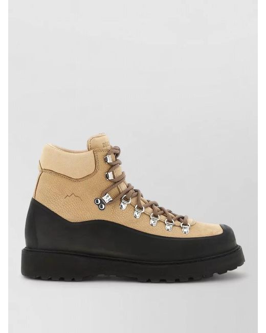 Diemme Black Leather Ankle Boots for men