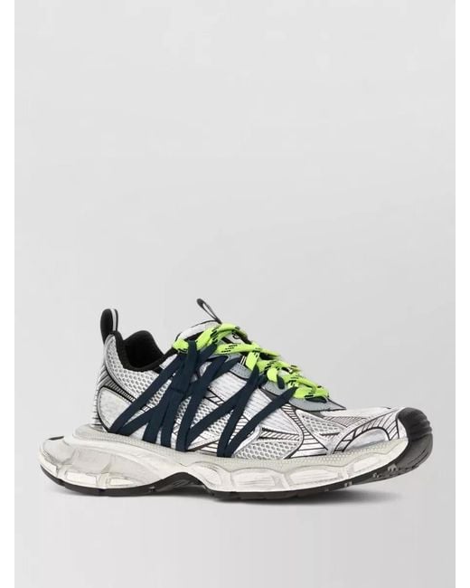 Balenciaga Multicolor Mesh Rubber 3Xl Sneakers Pull Tab Laces for men