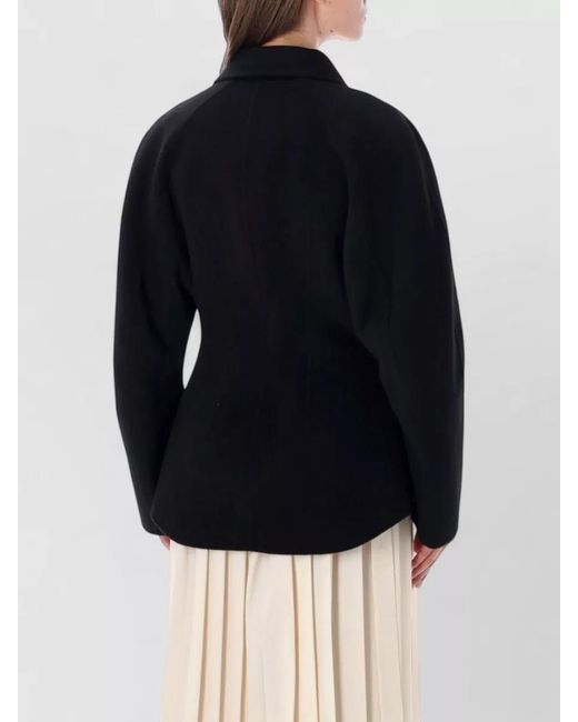Rohe Blue Wool Jacket Structured Waist And Sleeves