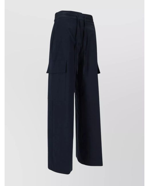 P.A.R.O.S.H. Blue Wide-Leg Trousers