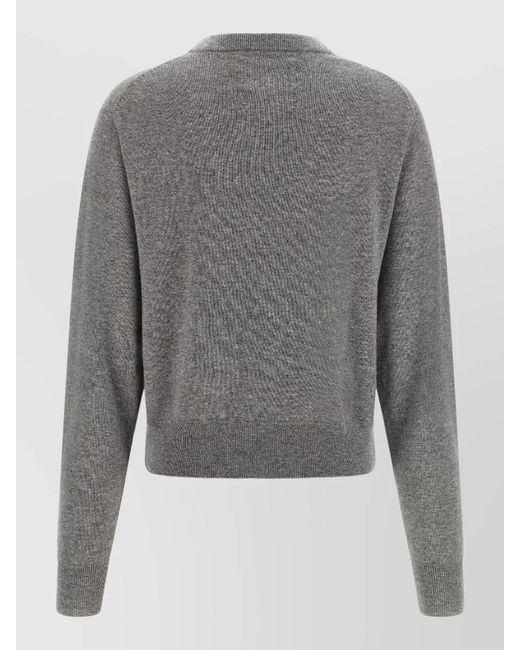 Extreme Cashmere Gray March Number 475 Crew Neck Sweater