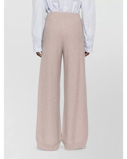 Fabiana Filippi Multicolor Cashmere Blend Straight-Leg Knitted Trousers
