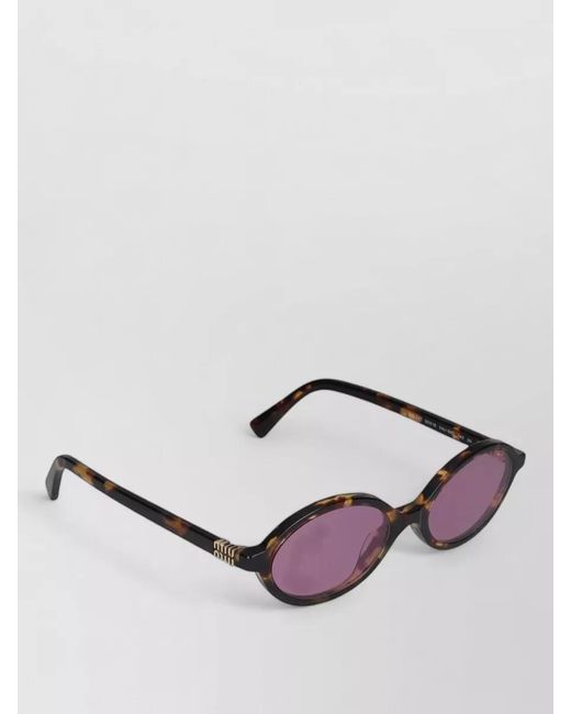 Miu Miu Purple Sunglasses Model 0Mu 04Zs Vau50D Oval